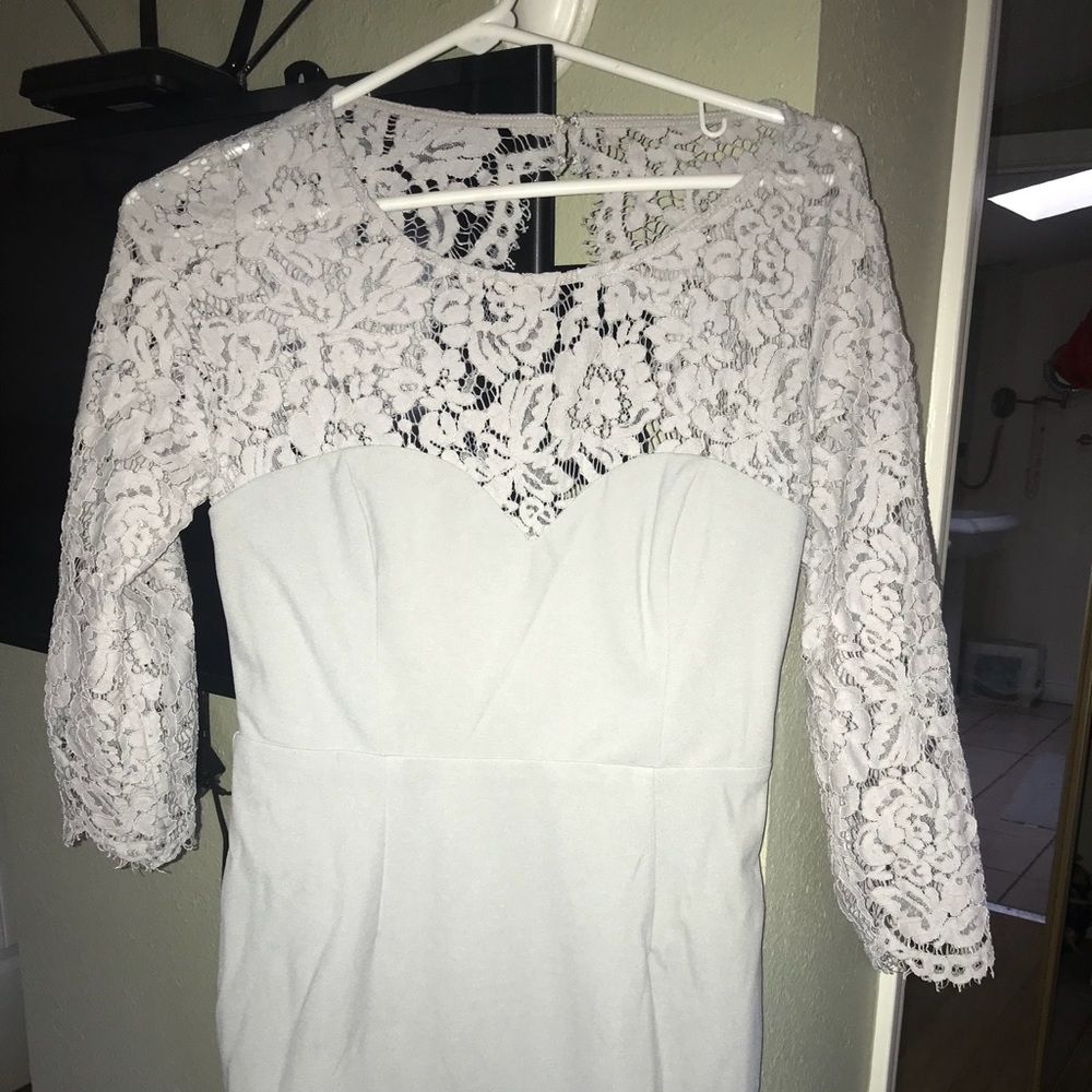 All the Stars Grey Lace Backless Bodycon Dress